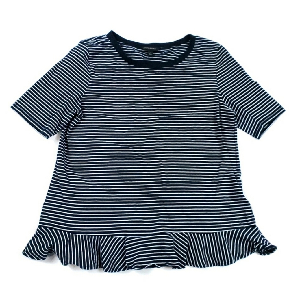 ⭐3 for $20 Navy Stripe w/ Bottom Ruffle